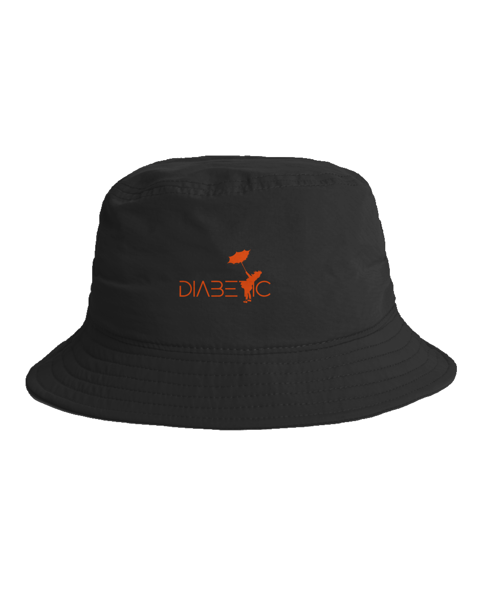 Nylon Bucket Hat/LGB /DIABETIC Orange