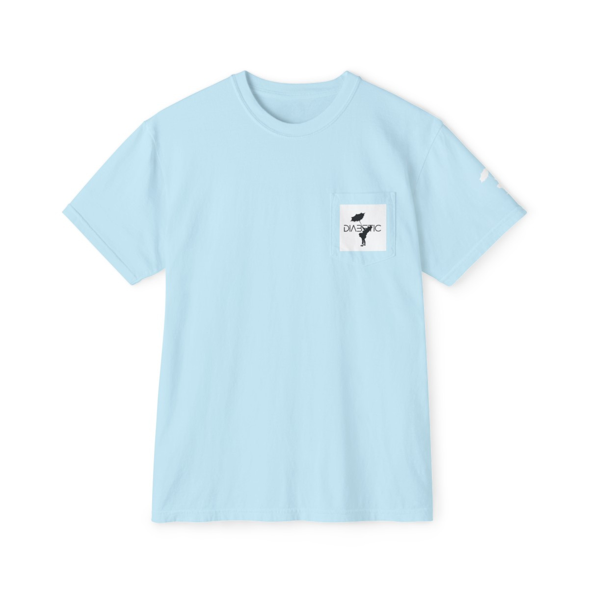 Little Girl Blue Garment-Dyed Pocket T-Shirt
